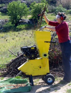 Triturado sarmientos